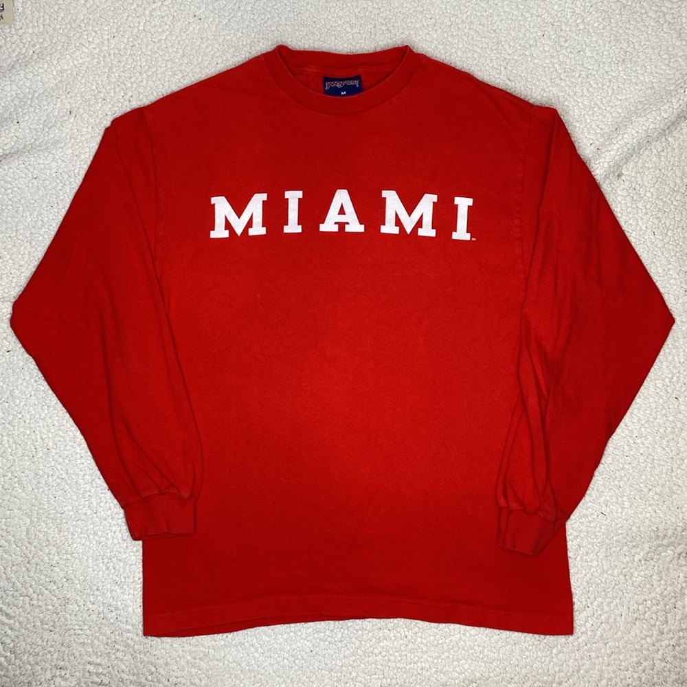 Vintage Jansport Miami Heavyweight Long Sleeve Shirt: Size Medium